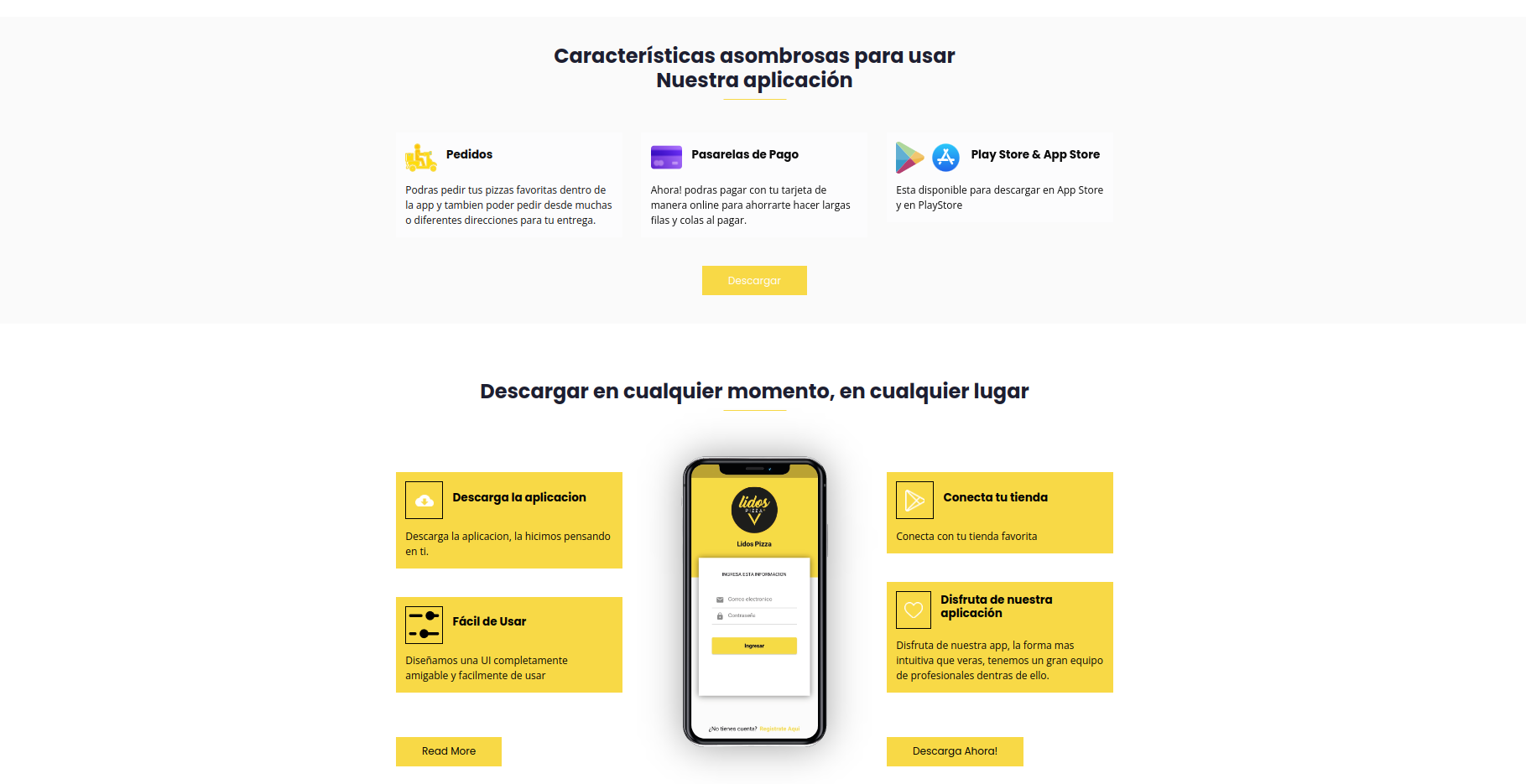 Lidos Pizza Web & App screenshot 1